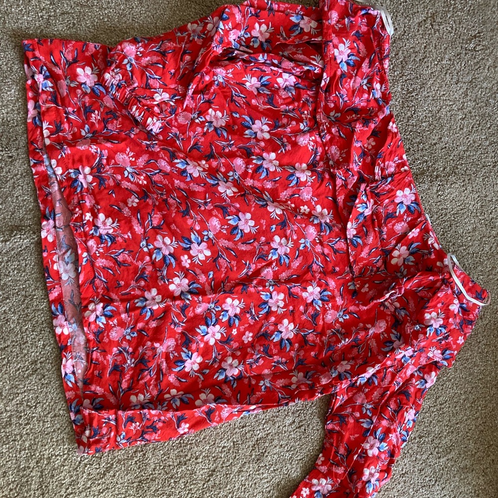 Off shoulder frill top